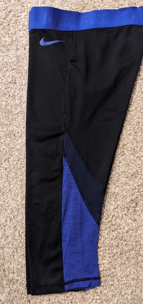 Nike Pro Capri Leggings Black Purple Small S